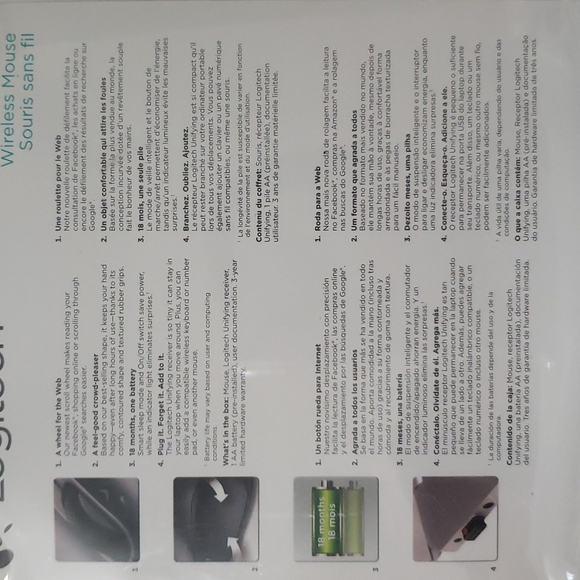 Logitech M 325 Wireless Optical Mouse with Designed-For-web scrolling. - Picture 5 of 6